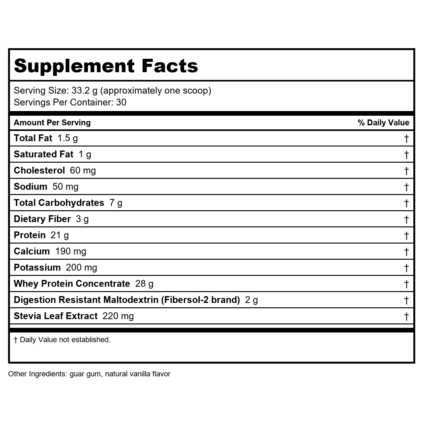 DaVinci Laboratories of Vermont Right Whey Protein, Vanilla, 30 Count