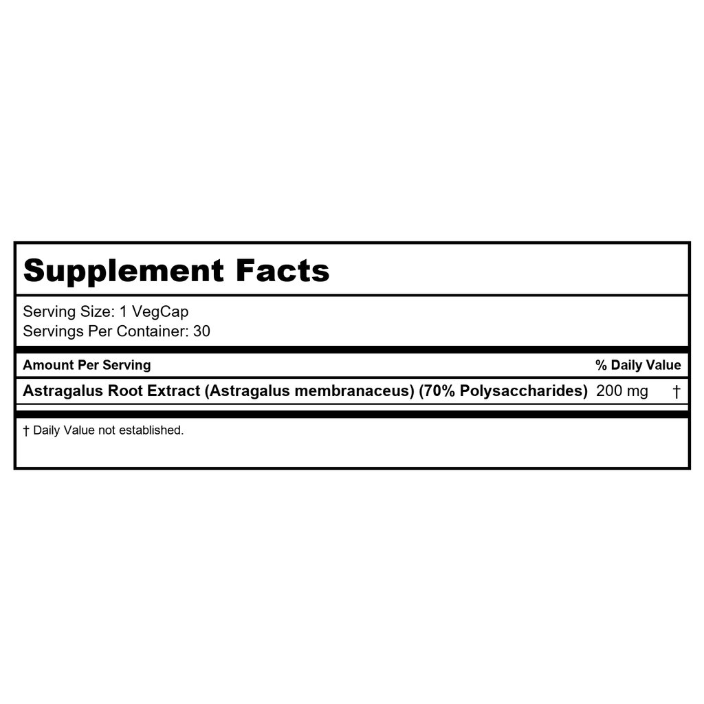 SOLARAY Astragalus Root Extract 200 mg | Adaptogenic & Healthy Immune Function & Stress Support | Non-GMO | 30 VegCaps
