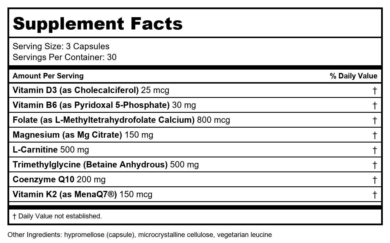 DaVinci Labs - Cardio Benefits, 90 Capsules, Nutrients to Support Cardiovascular and Blood Vessel Health