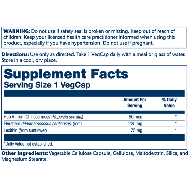 Solaray Huperzine A Capsules - 50mcg, 60 Count