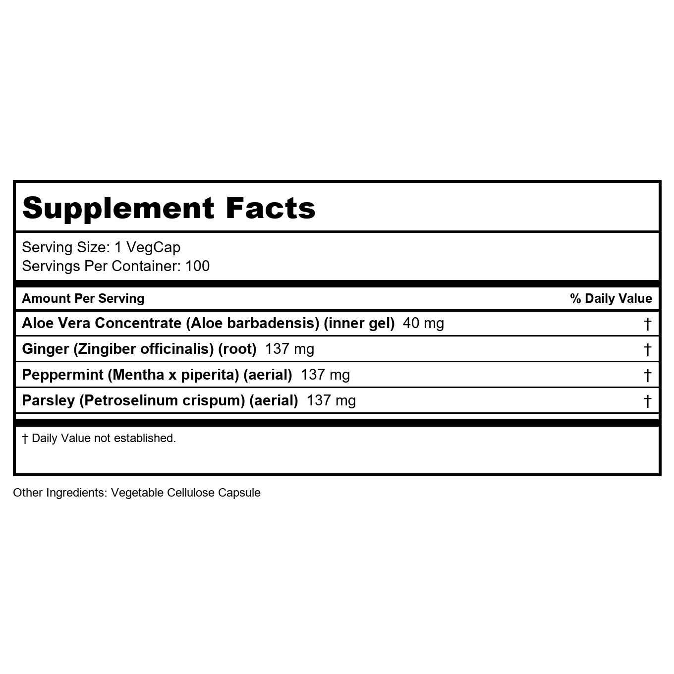 SOLARAY Super Aloe Vera Gel - 8000mg - 100 Capsules