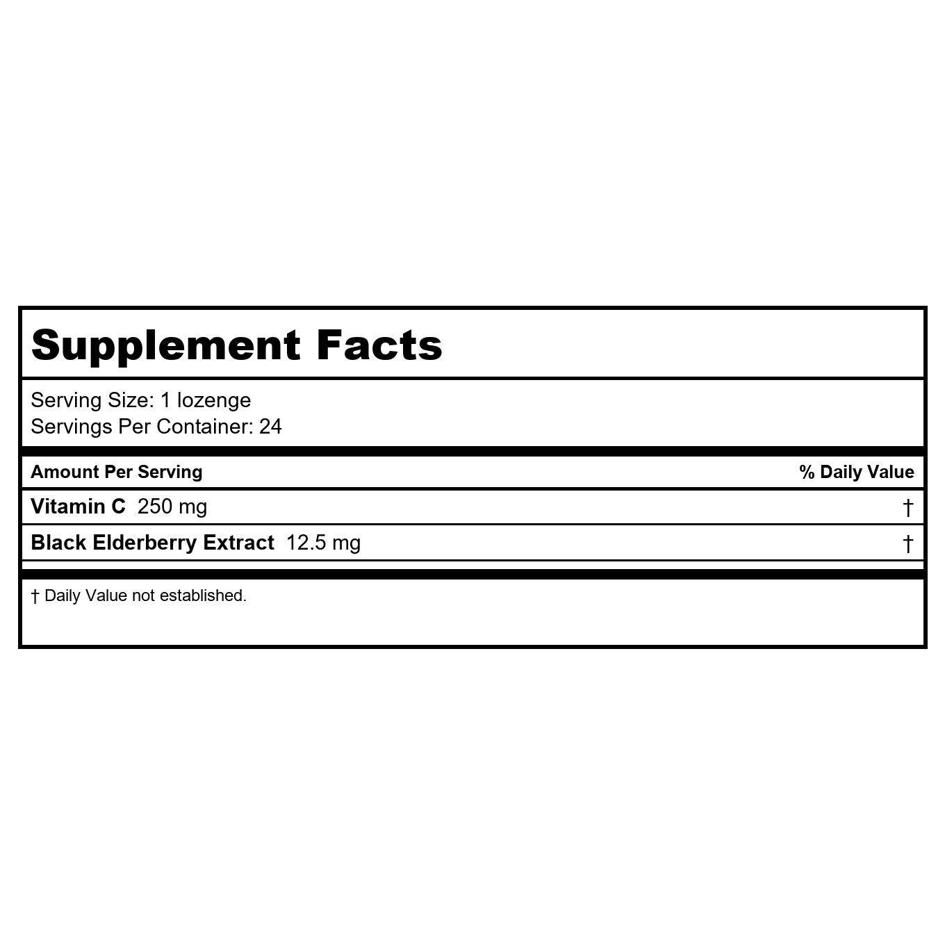 Nature?s Way Sambucus Elderberry Lozenges, 1000 mg Vitamin C Per Serving, Wild Cherry, 24 Count