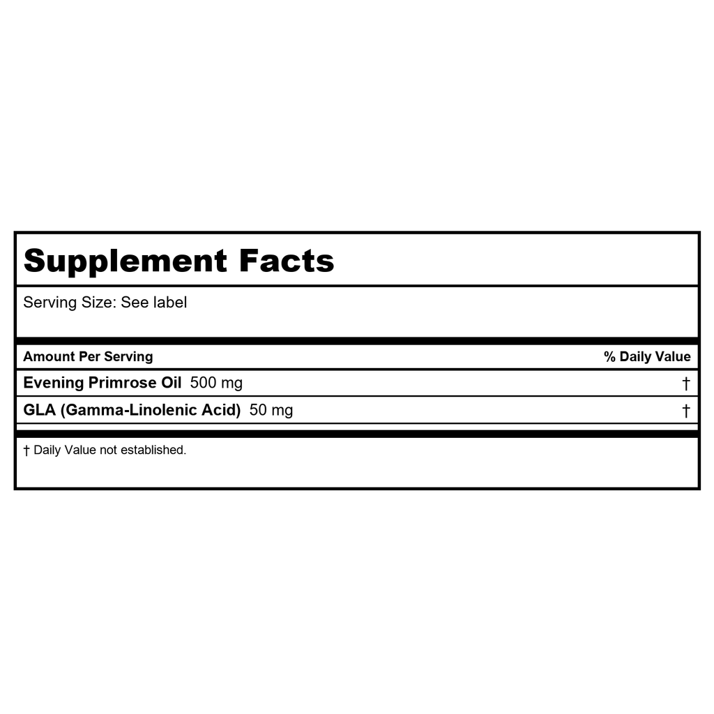 SOLARAY High Potency Evening Primrose Oil 500 mg | Cold Pressed | Womens Health Support | 90 Softgels