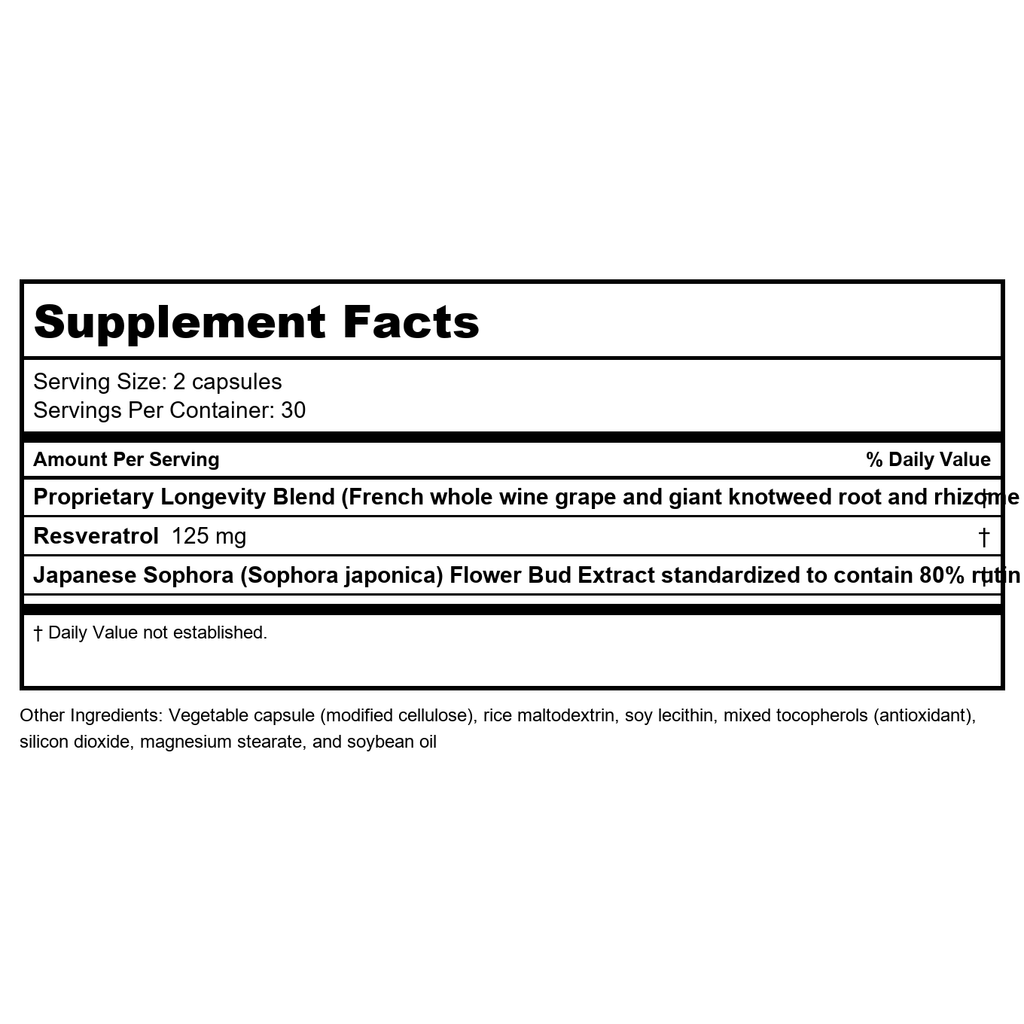 Nature's Way Resveratrol-Forte - 60 Vegetable Capsules