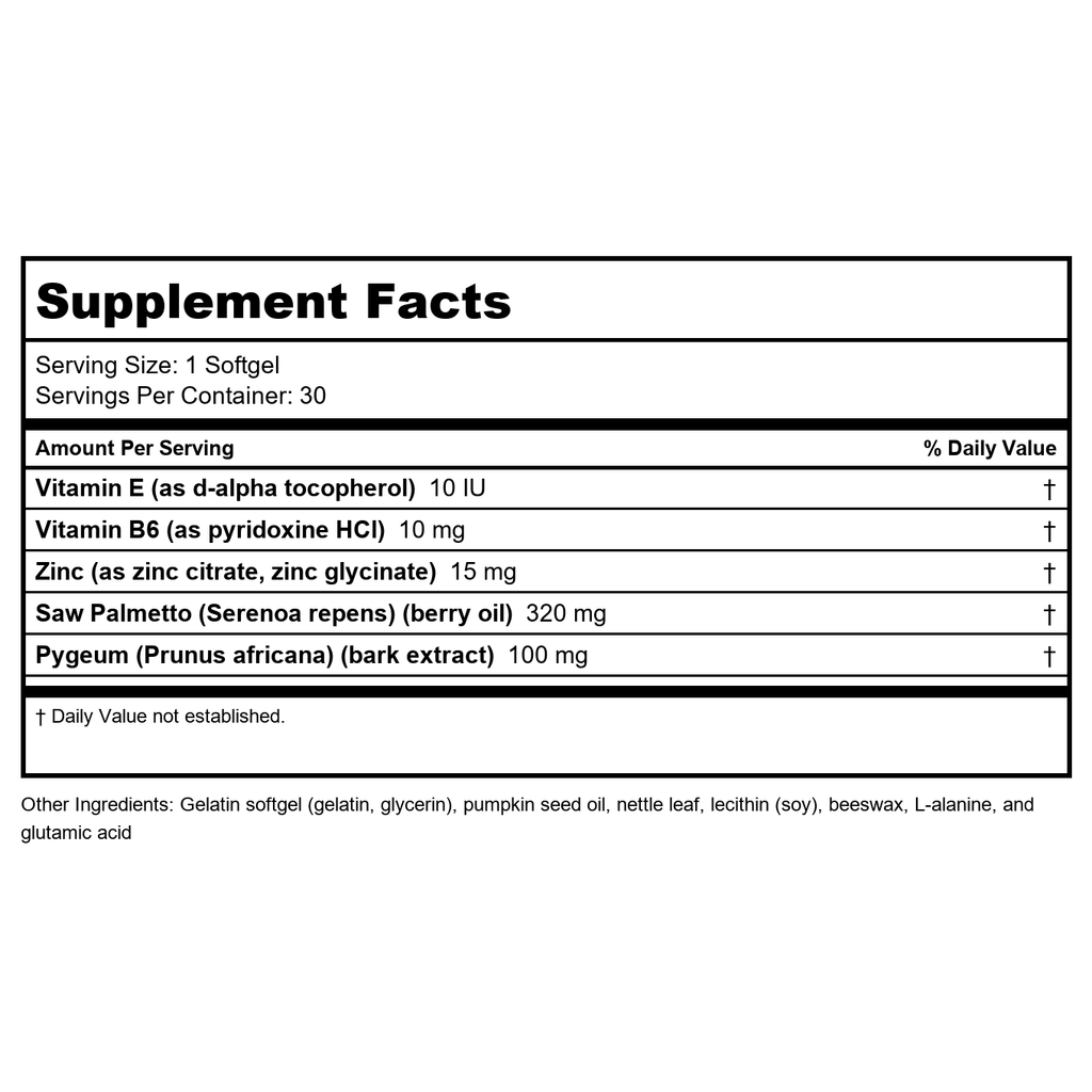 SOLARAY Saw Palmetto & Pygeum | Once Daily Prostate & Urinary Health Formula w/Zinc & Vitamin E | 30 Softgels