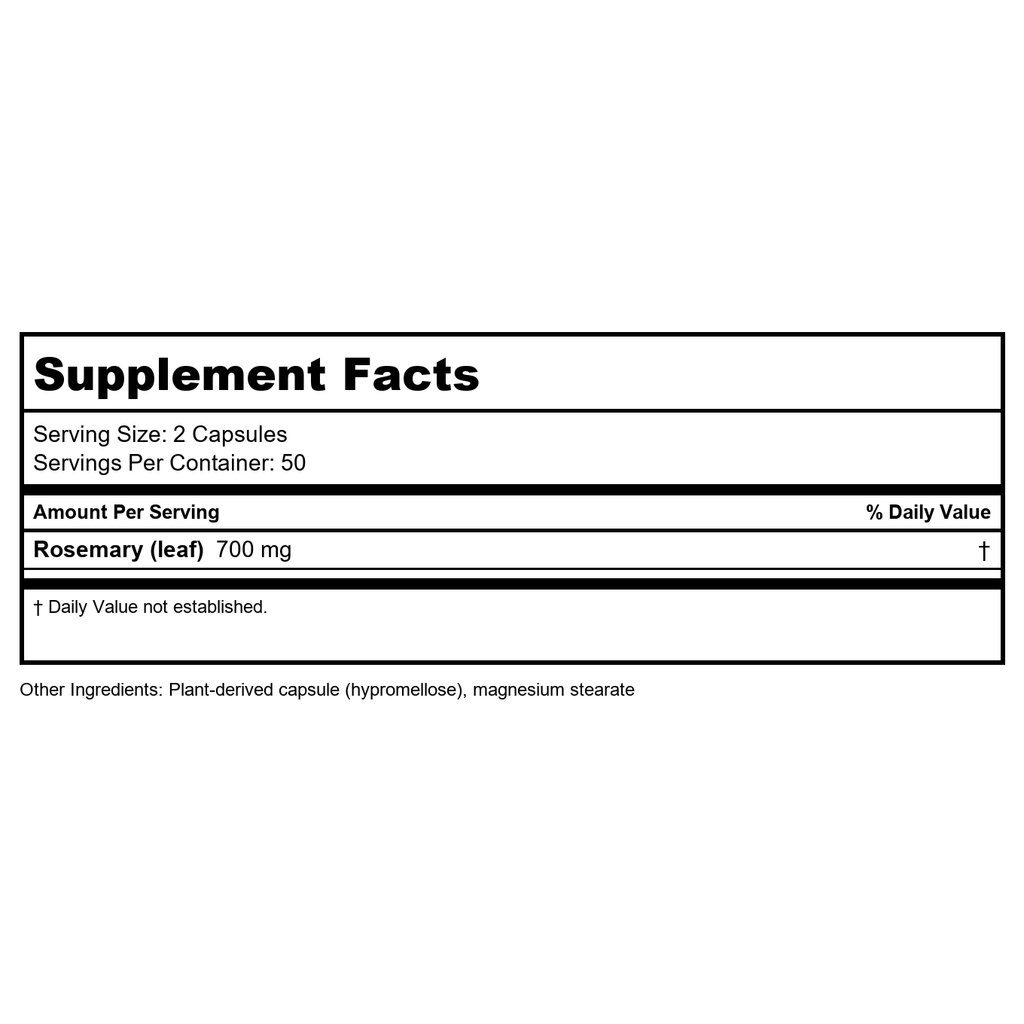 Nature's way Rosemary Leaves - 100 Capsules, 100 Count