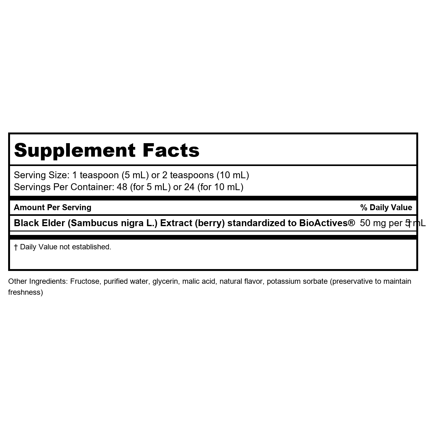 Nature's Way - Sambucus Original Formula, 8 oz liquid