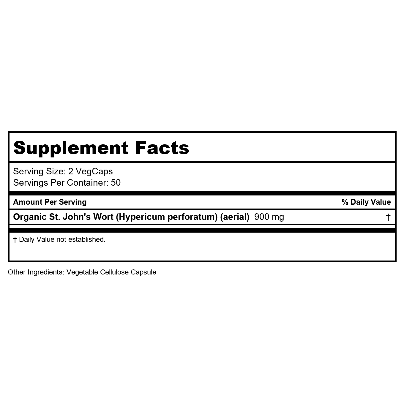 Solaray St. John's Wort Aerial 450mg - Mood, Brain Health & Healthy Sleep Support - 100ct