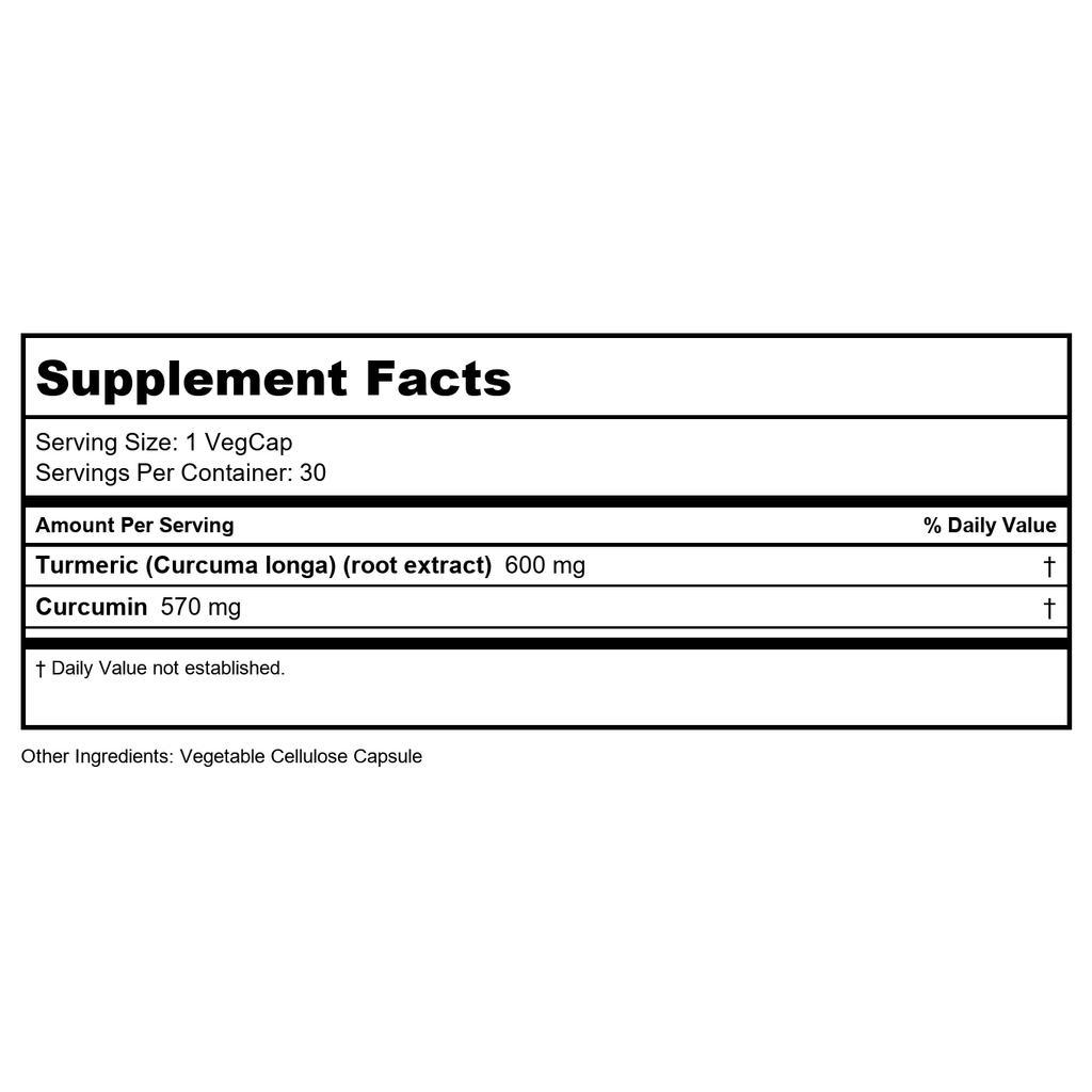 SOLARAY Turmeric Root Extract 600mg One Daily Healthy Joints, Cardiovascular System Support Guaranteed Potency (076280186628) (30 CT)