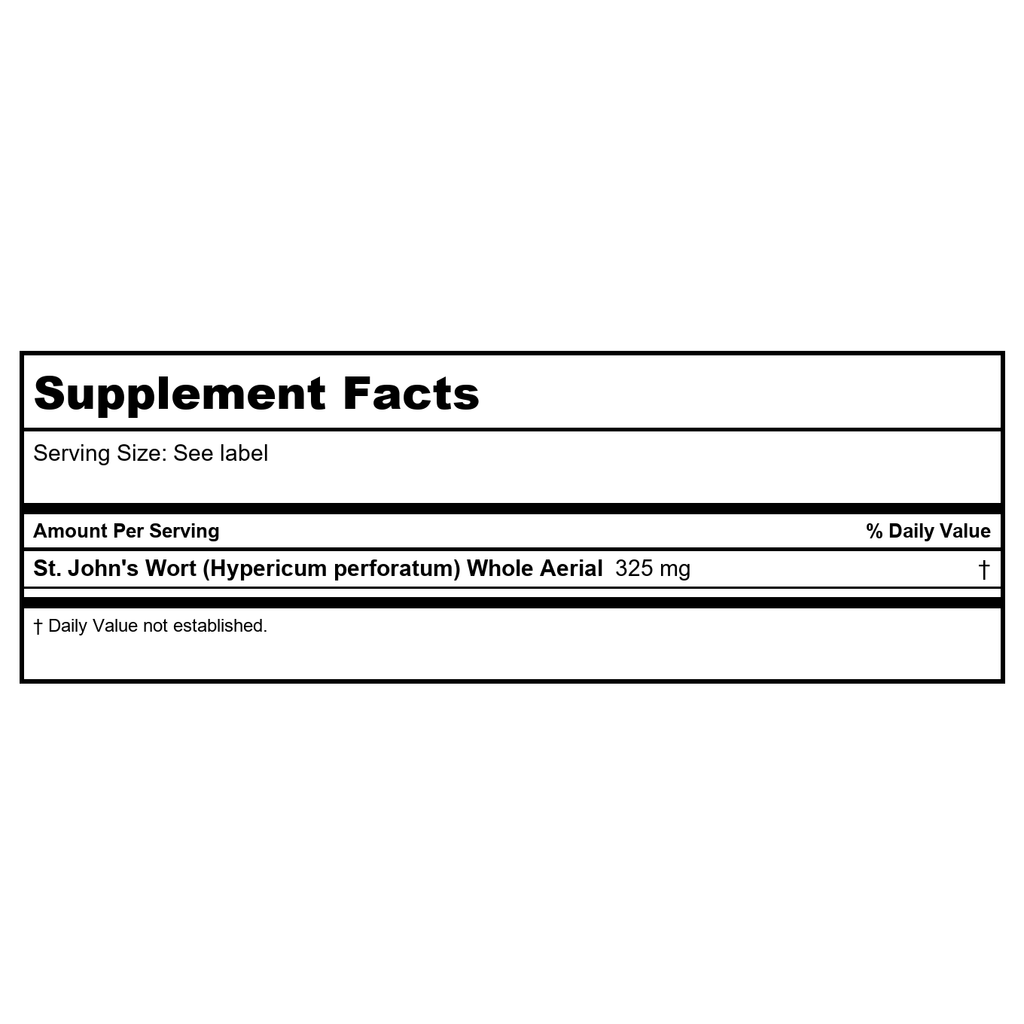 SOLARAY St Johns Wort 325mg Whole Aerial | Mood & Brain Health Support | Non-GMO, Vegan Lab Verified (180 CT)