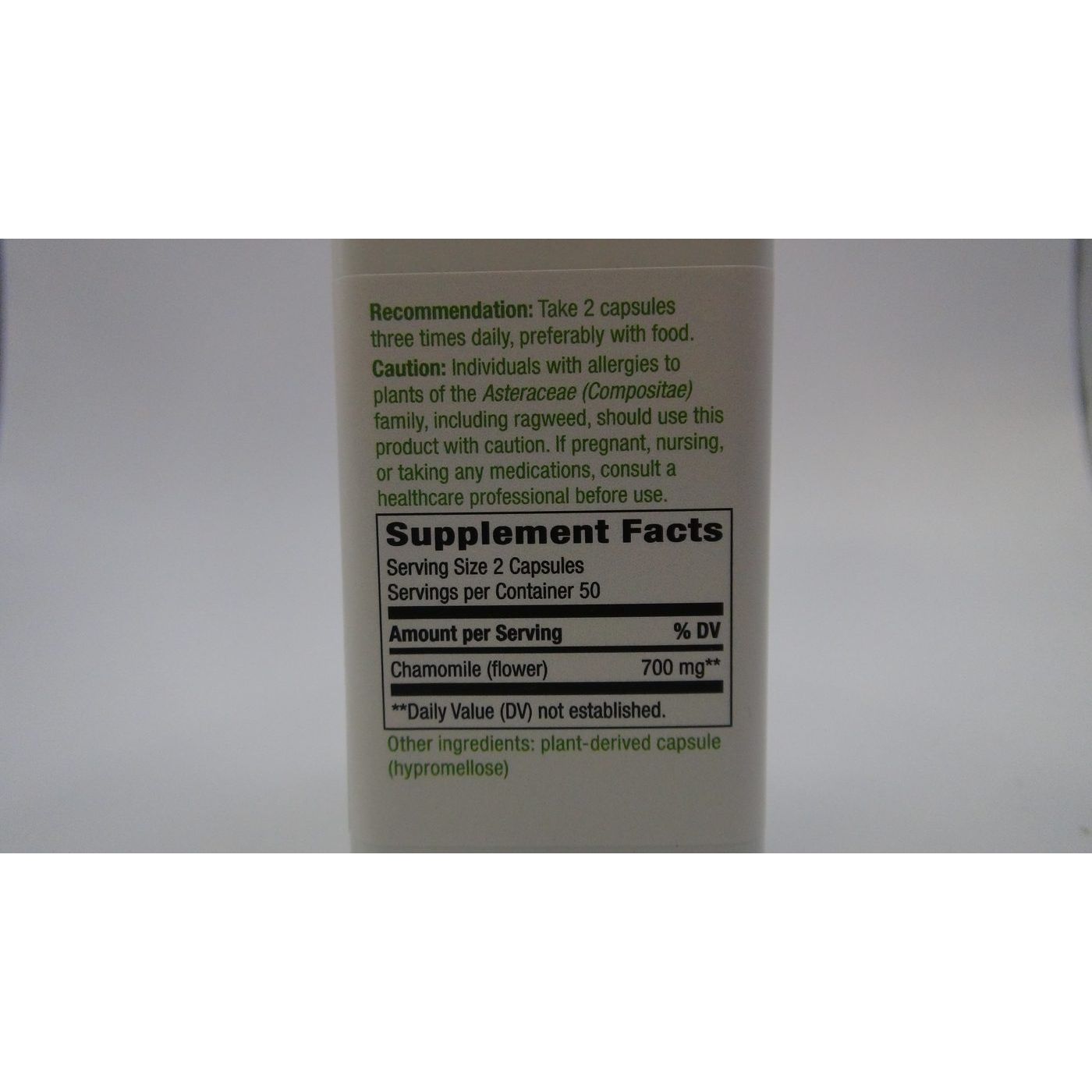 NATURE'S WAY Chamomile Flowers 100 CAPS