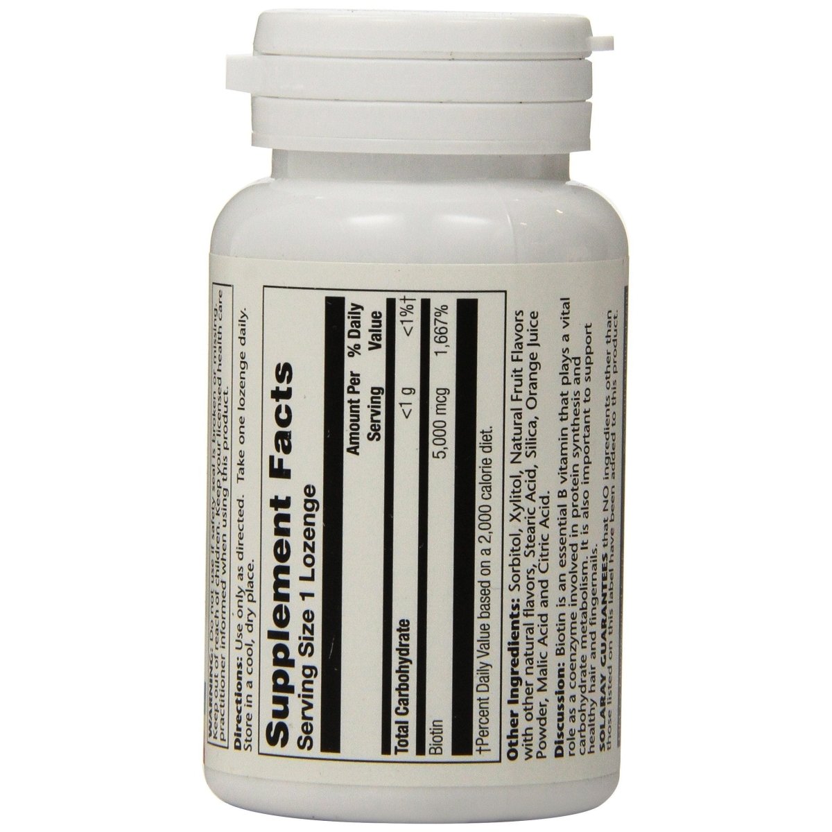 Solaray Biotin 5000 mcg 60 lozenges