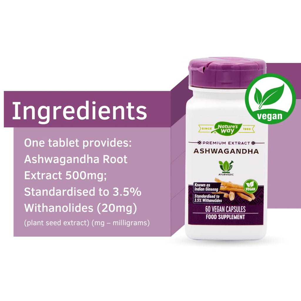 Nature's Way - Ashwagandha, 60 veggie caps