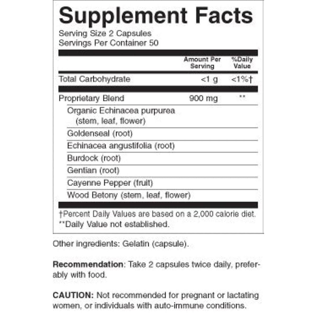 NATURE'S WAY Echinacea/Goldenseal, 0.02 Pounds