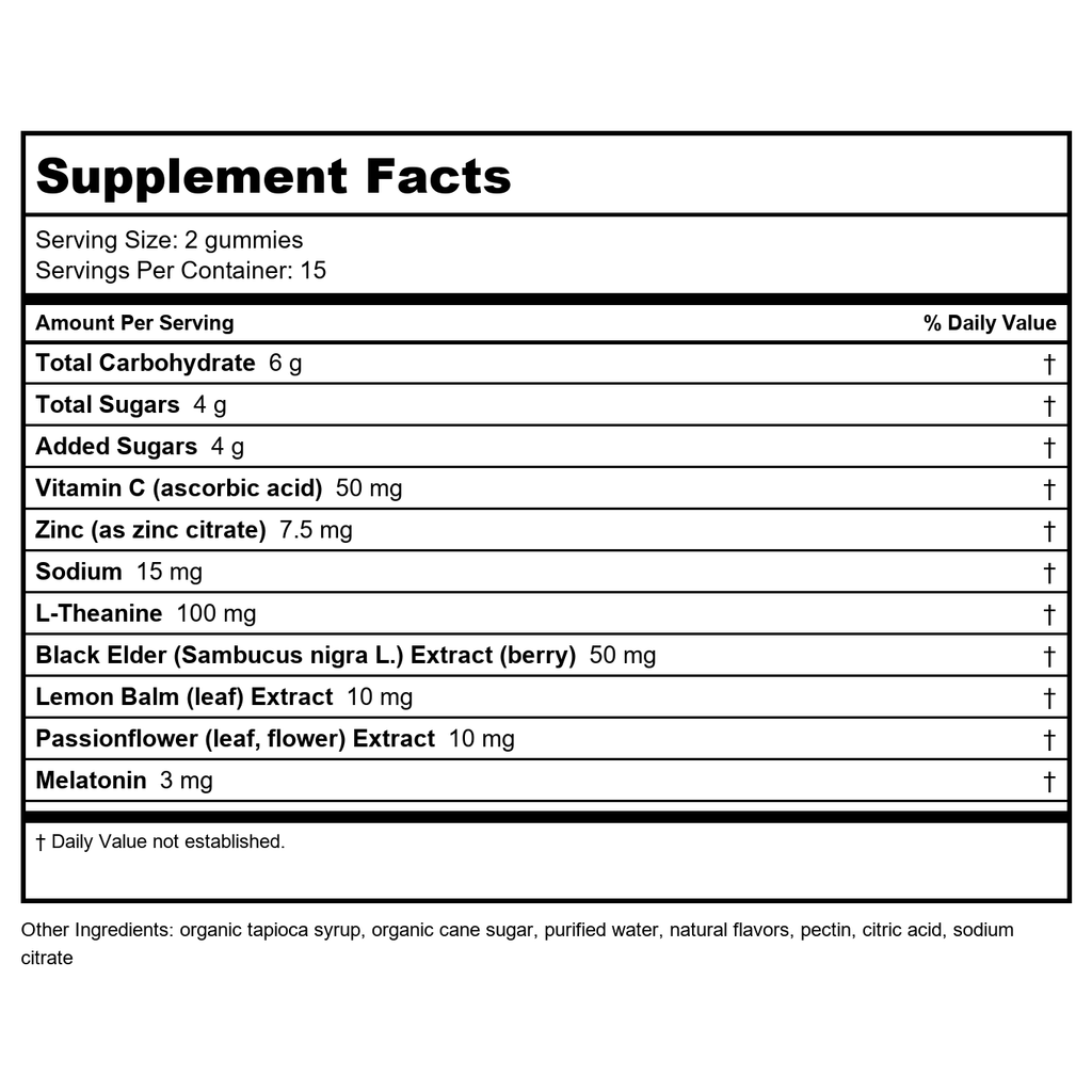 Nature's Way Sambucus Elderberry Sleep + Immune Gummies - 30 Count