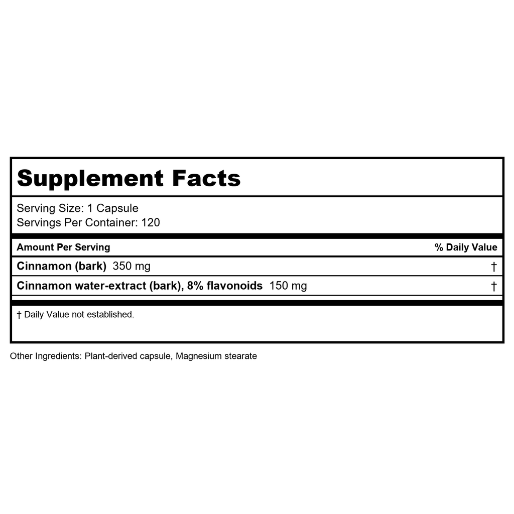 Nature's Way Standardized Cinnamon 120 Caps