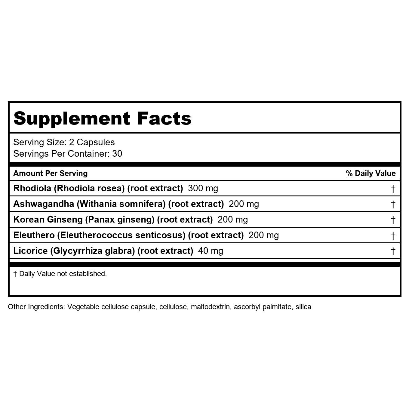 BioGenesis Nutraceuticals BioAdaptogen Ultra 60c