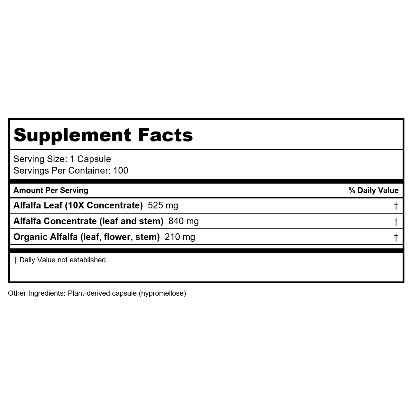 Nature's Way Alfa-Max 10X Concentrate - 100 Capsules