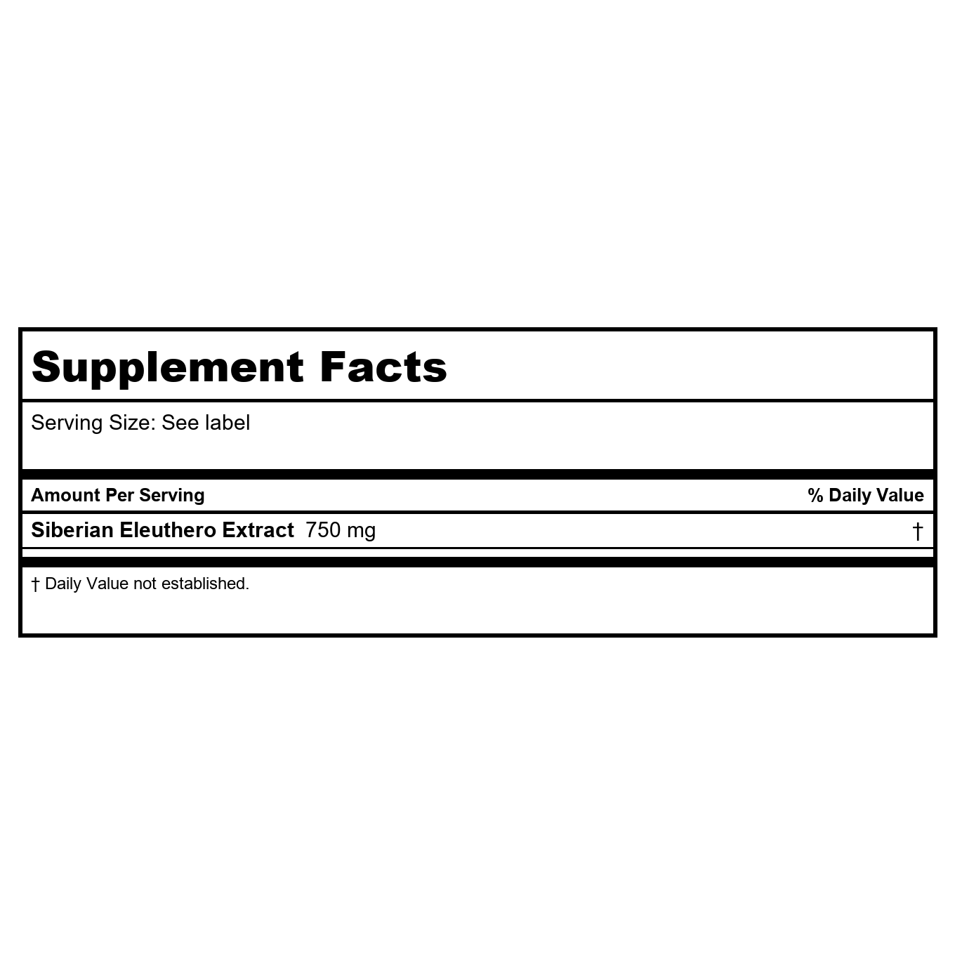 Nature's Way Premium Siberian Eleuthero Extract, Supports Stress Response*, 60 Capsules