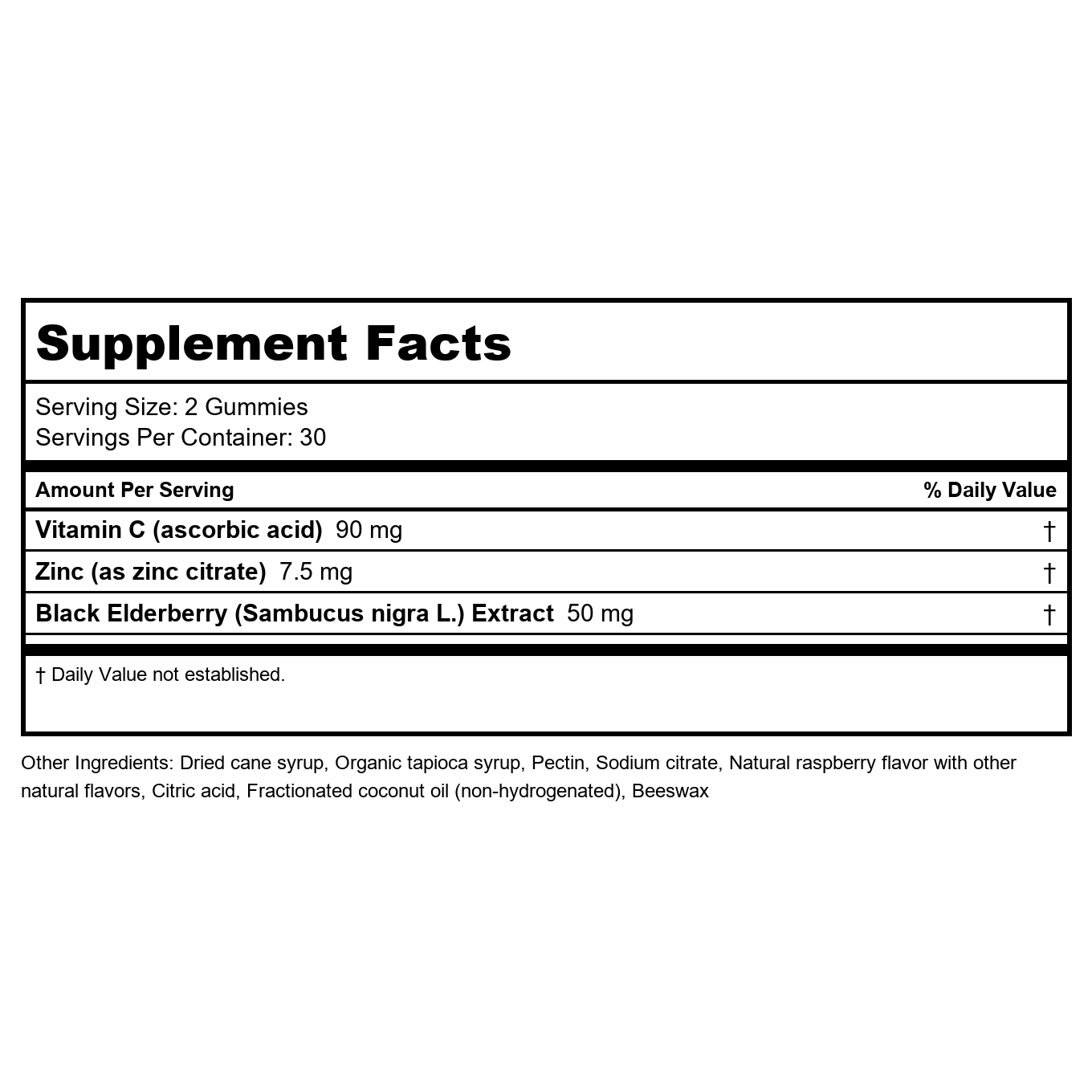 Nature's Way Sambucus Gummies - 60 Count