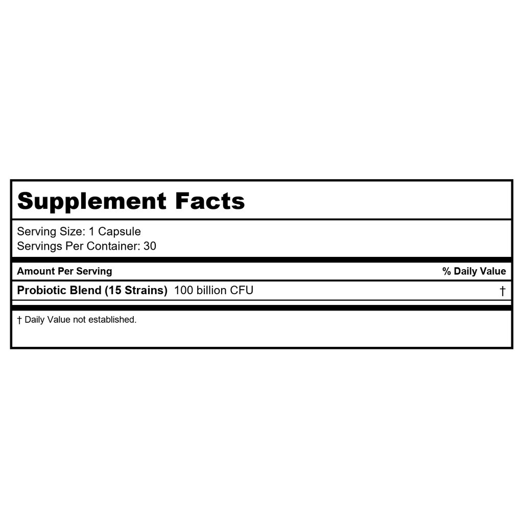 Nature's Way Natures Way Fortify Optima Daily Probiotic, 100 Billion, 15 Strains, Prebiotic, 30 Capsules, 30 Count