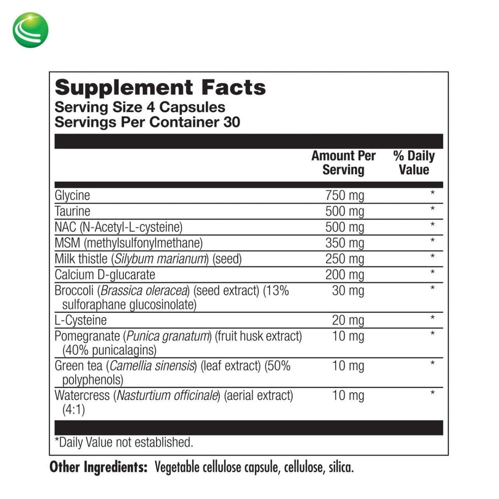 Nutra BioGenesis - BioCleanse Capsules - Milk Thistle, N-Acetyl-L-Cysteine & MSM for Liver Support - 120 Capsules