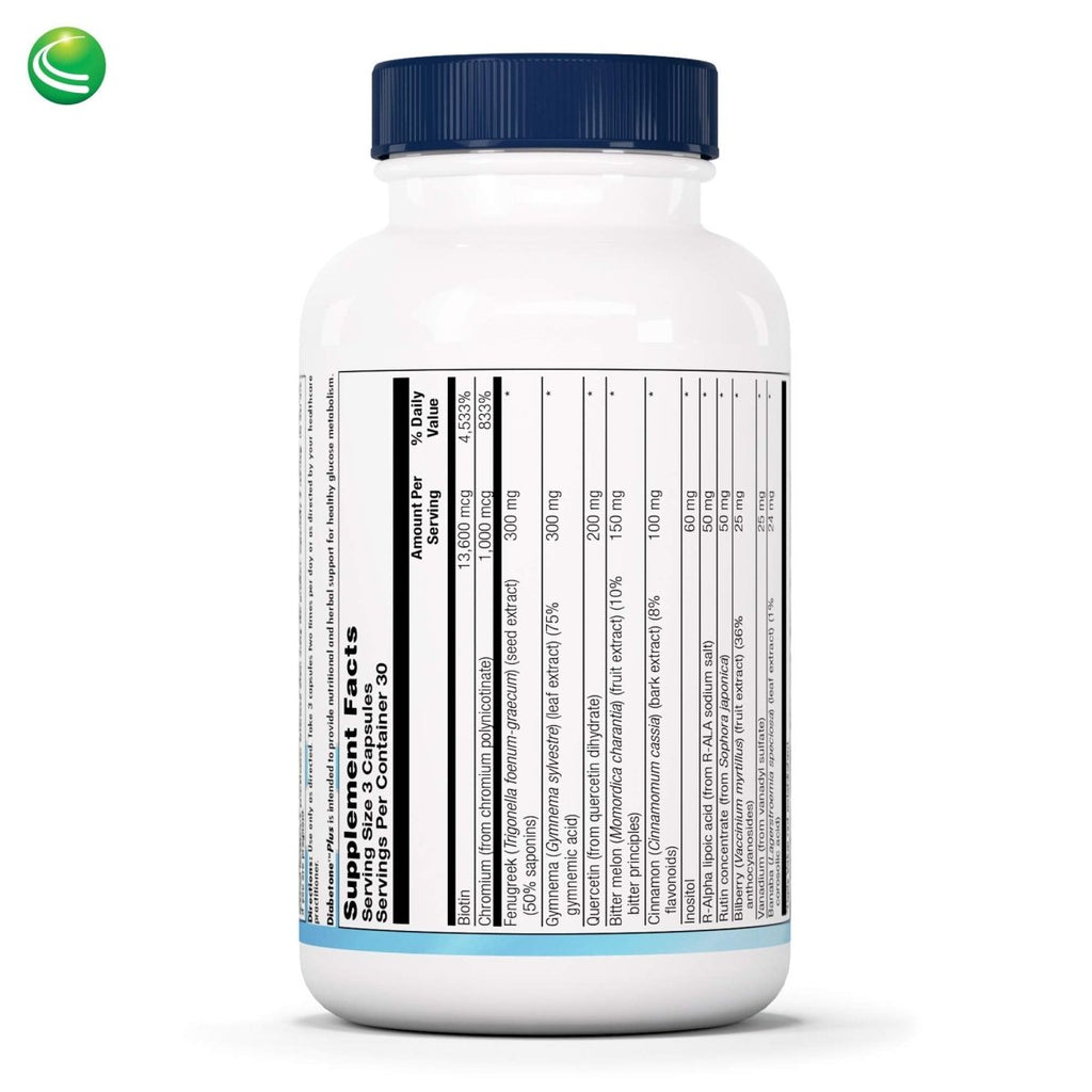 Nutra BioGenesis - Diabetone Plus - Gymnema, Bitter Melon, Biotin and Chromium to Help Support Metabolic Balance - 90 Capsules 10298