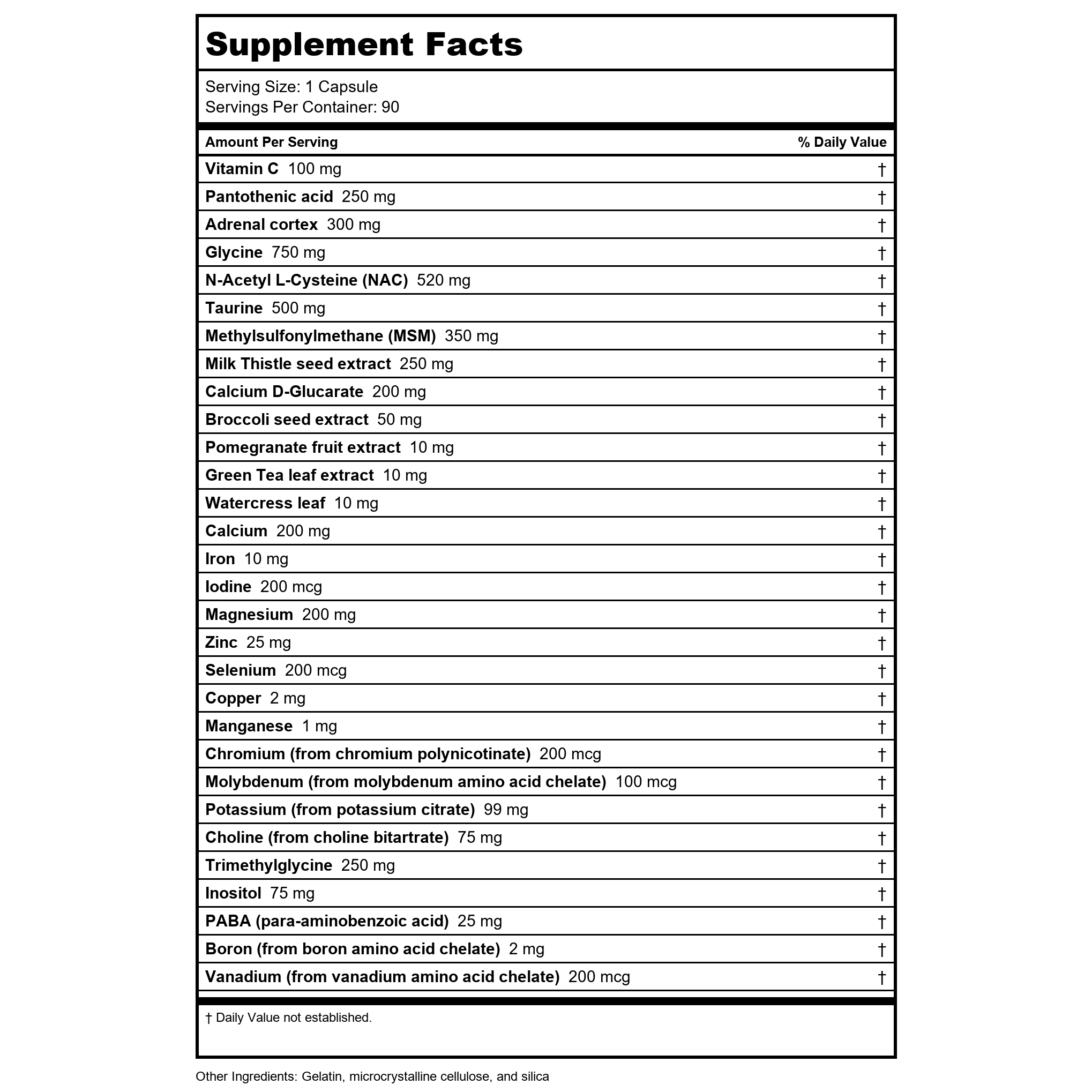 Nutra Biogenesis Bioadreno, 90 Capsules  10205