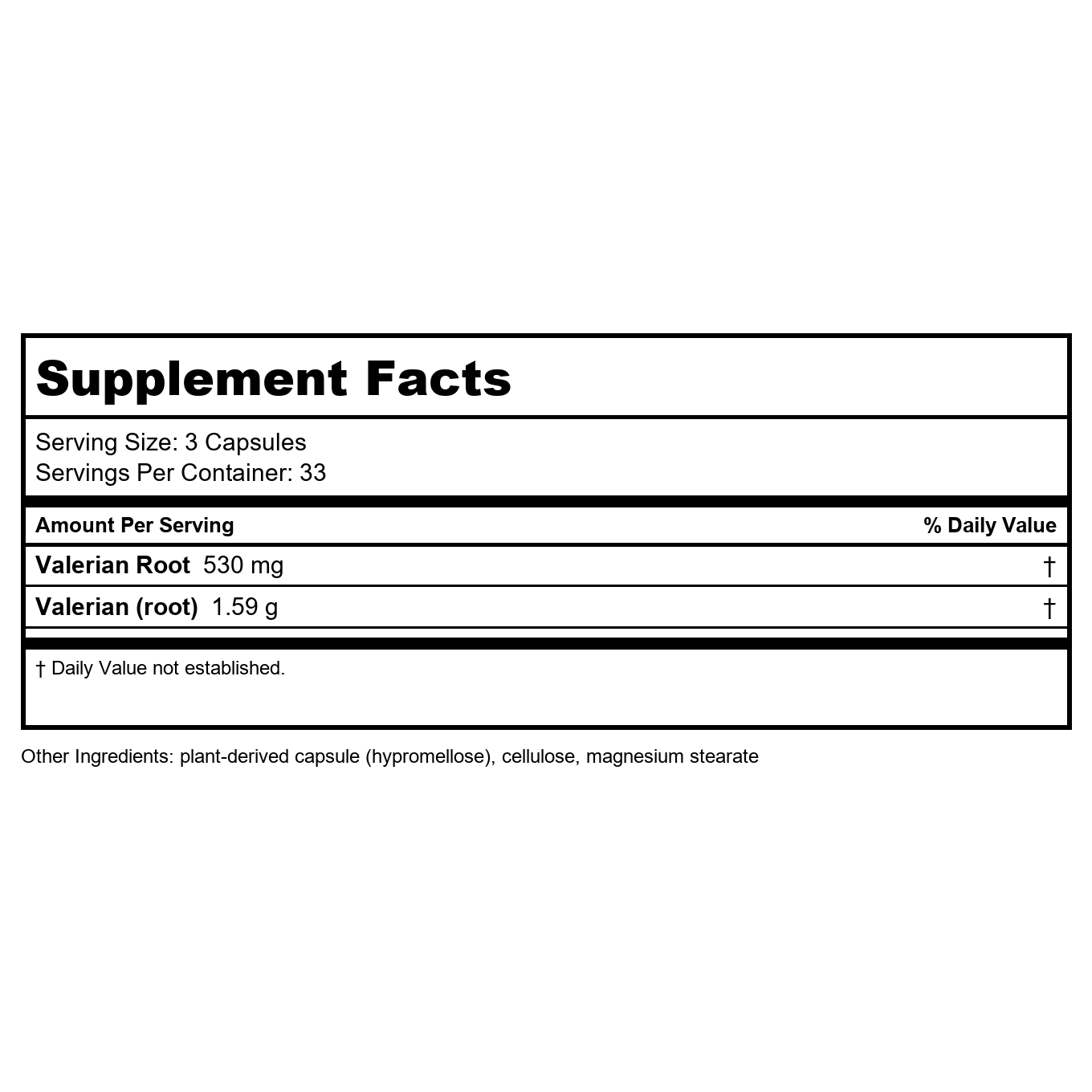 Nature's Way - Valerian Root 180 Vcaps, 530 mg
