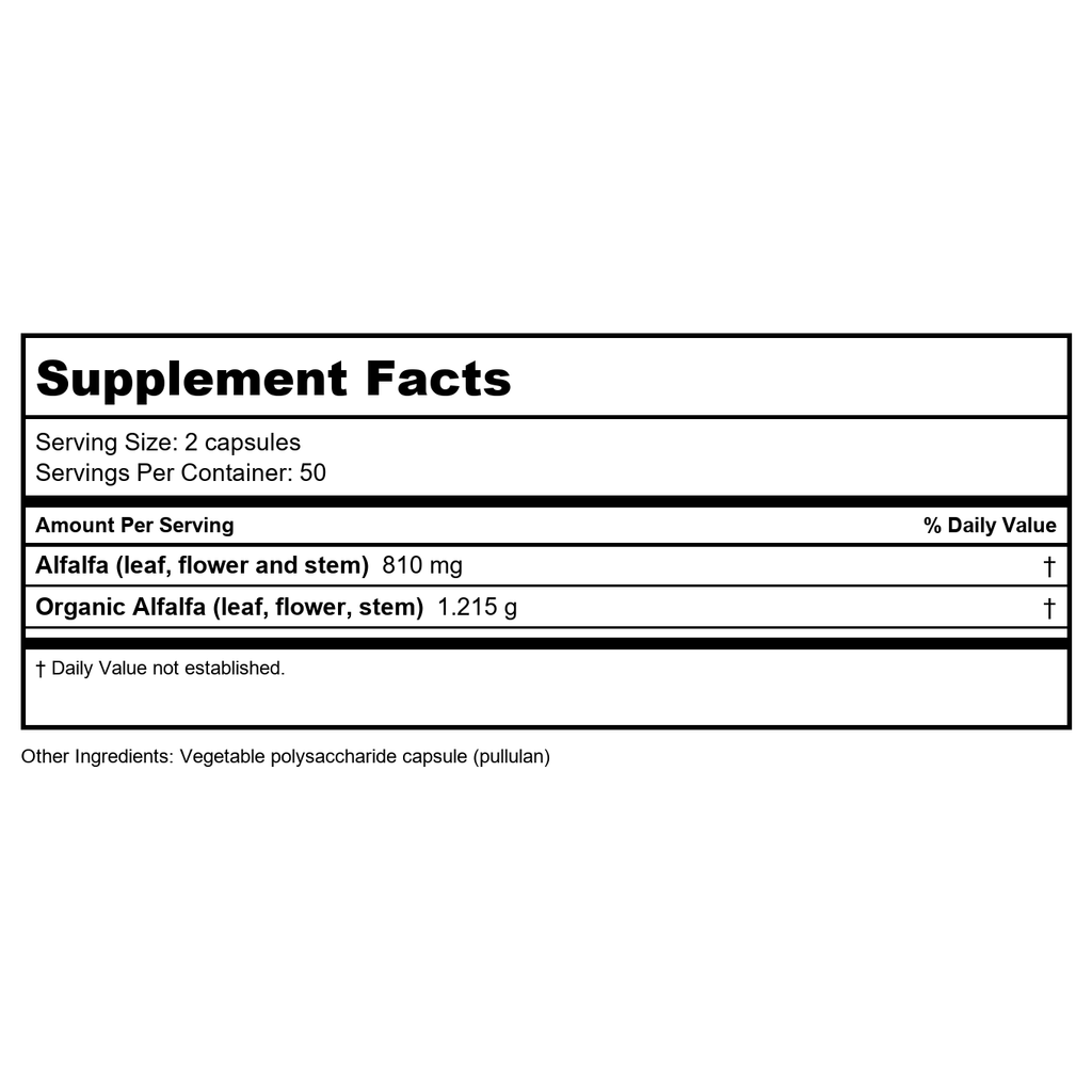 Nature's Way Alfalfa Leaves -- 100 Capsules