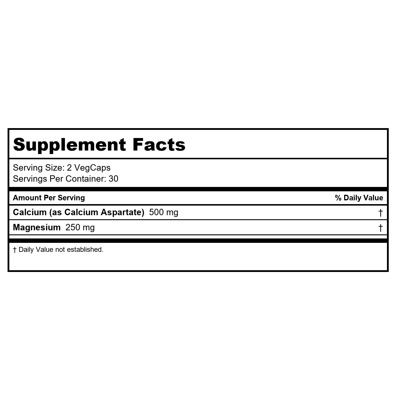 Solaray Calcium & Magnesium Asporotate 2:1, Capsule (Btl-Plastic) | 120ct