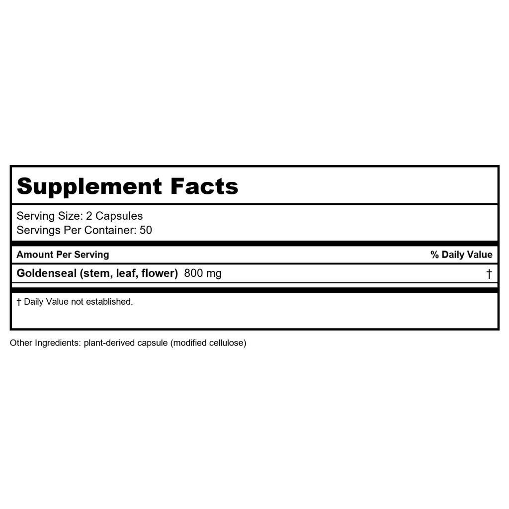 Nature's Way, Goldenseal Herb, 100 Capsules