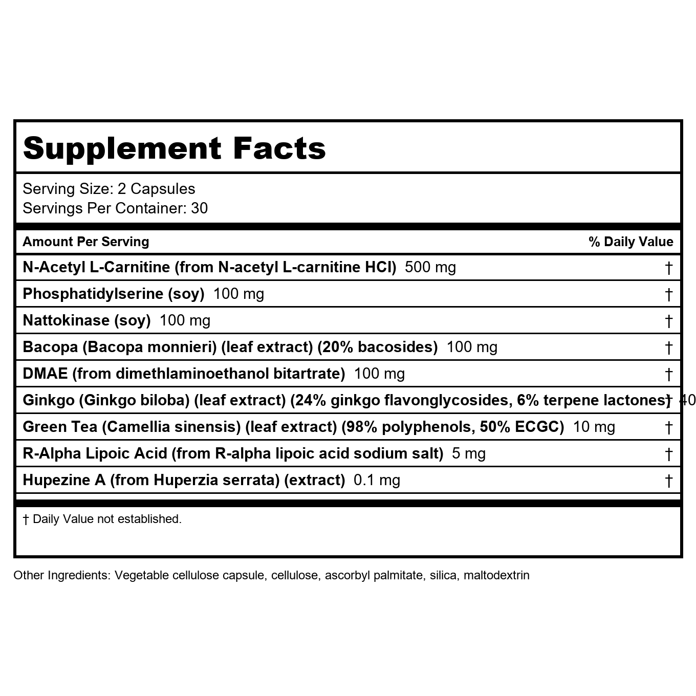 BioGenesis Nutraceuticals CogniFactors - 60 Veg Capsules 10271