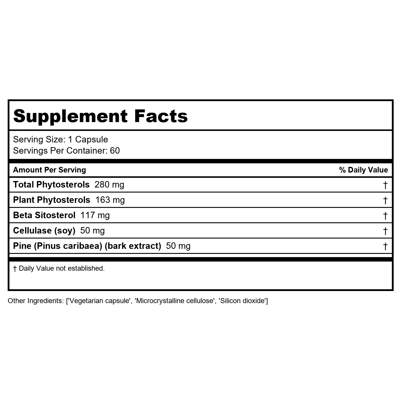 Nutra BioGenesis - Sterol 117 - Plant Sterols and Pine Bark Extract to Help Support Immunity, Urinary Tract Health and Cholesterol Already Within Normal Range - 60 Capsules