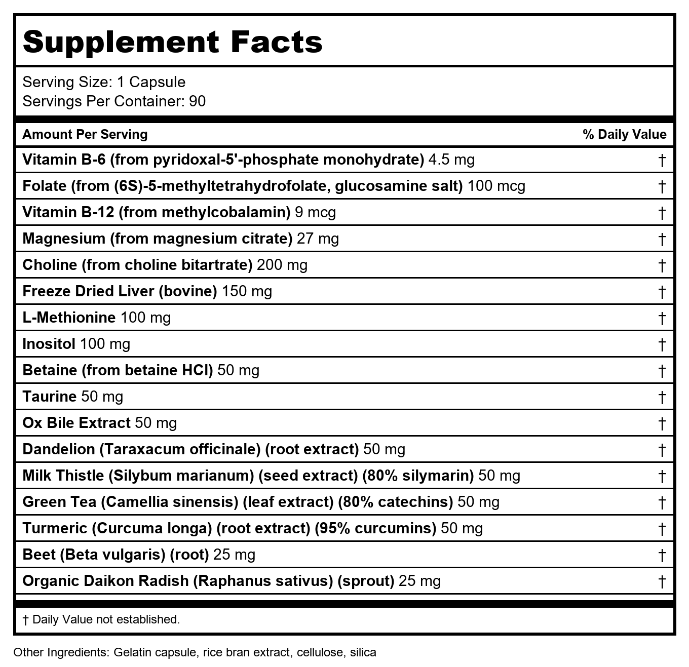 BioGenesis Nutraceuticals - BioLiv Lipotrophic Support Formula - 90 Capsules