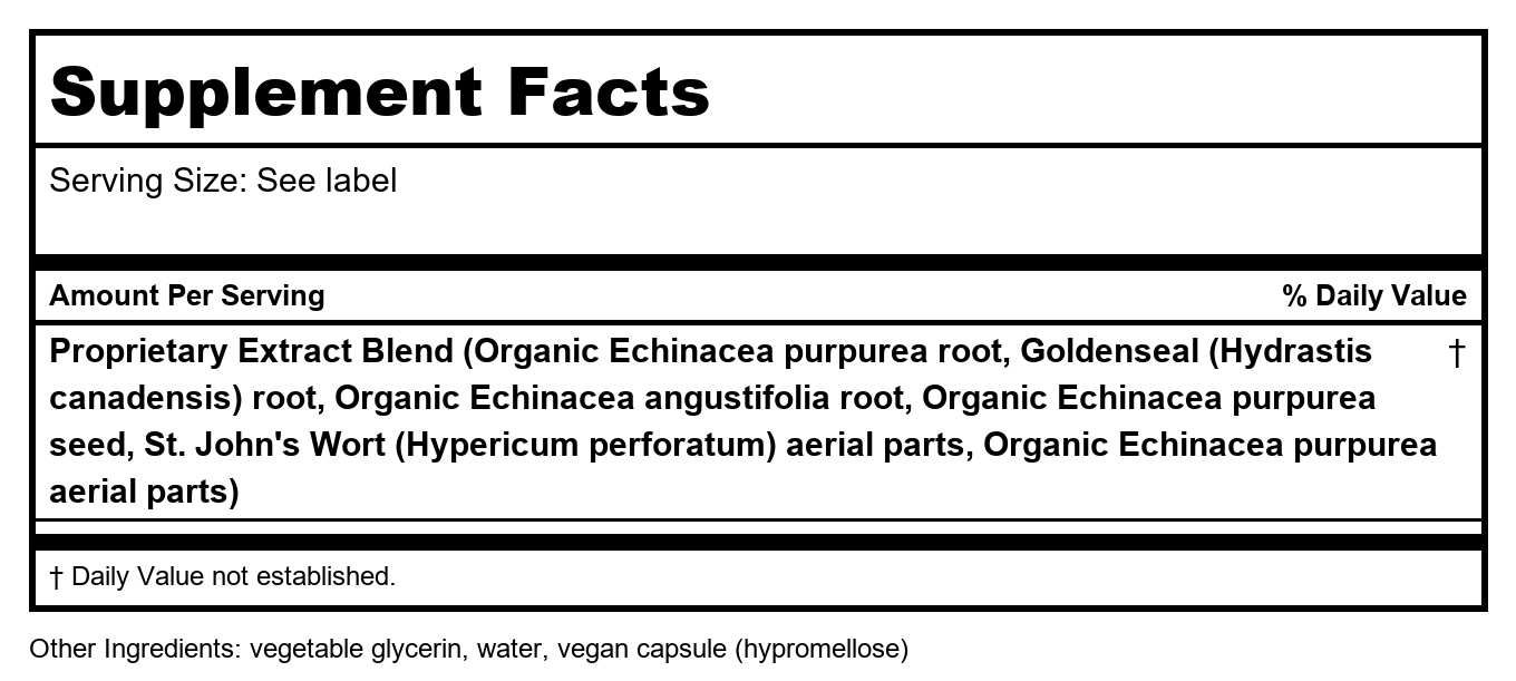 Gaia Herbs Echinacea Goldenseal - Immune & Respiratory Support - 60 Vegan Liquid Phyto-Capsules