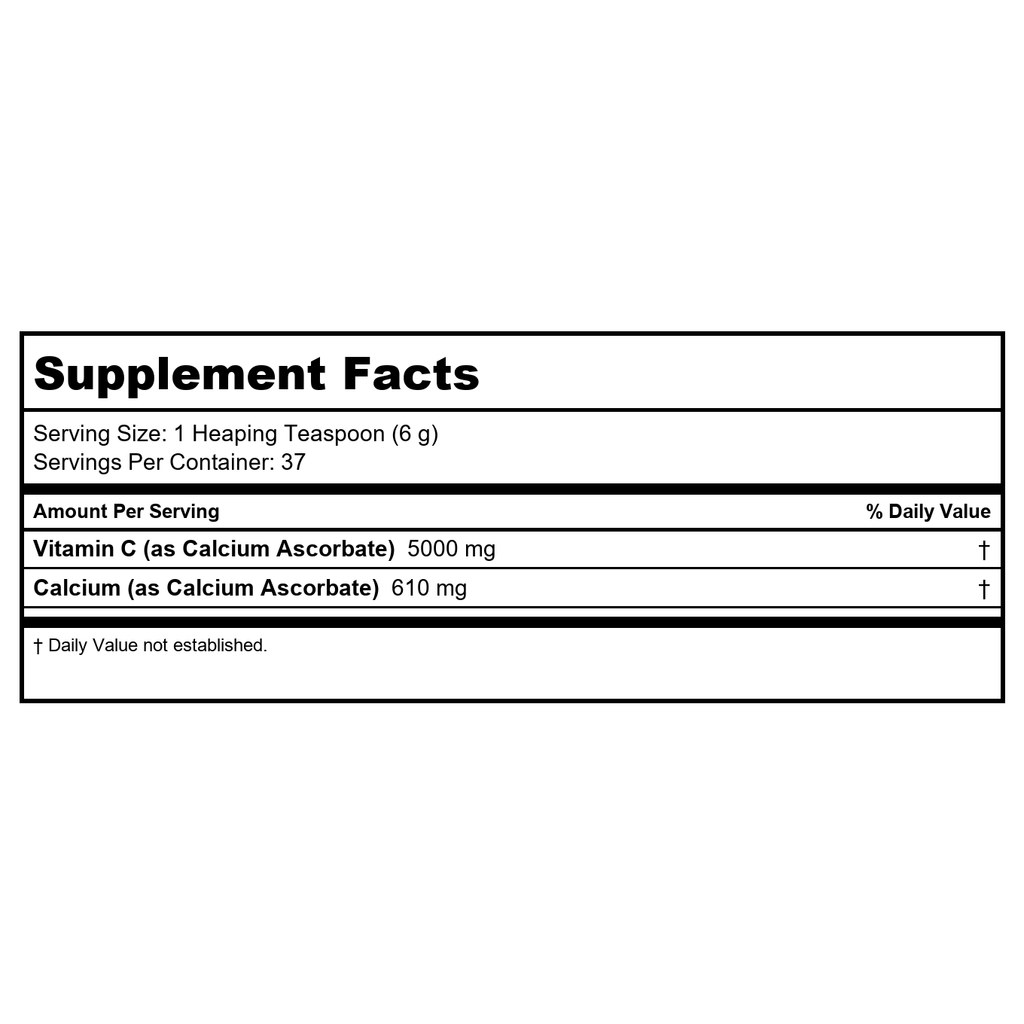 Solaray, Vitamin C Powder Non Acidic 5000mg, 8 Ounce