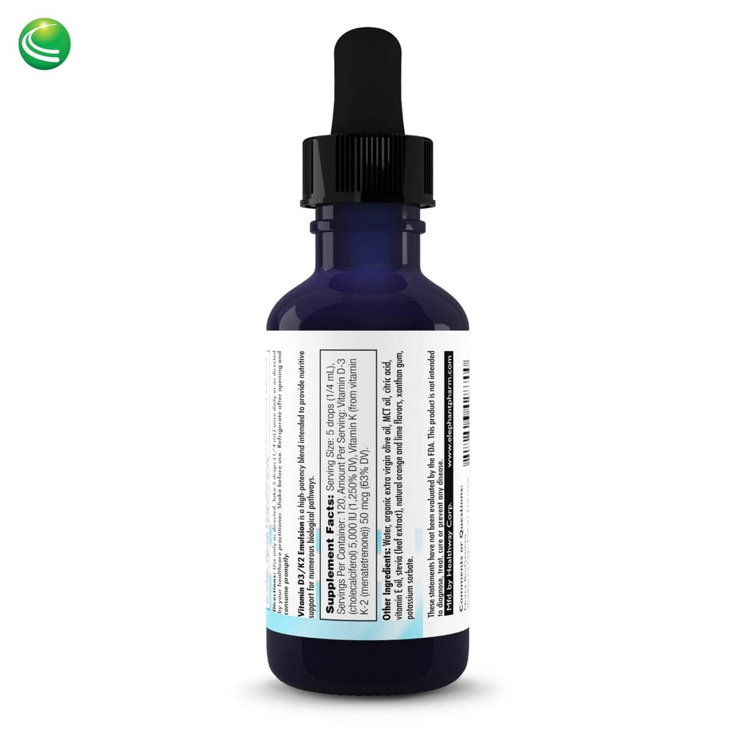 Nutra BioGenesis Vitamin D3-K2 Emulsion - 1 Ounce
