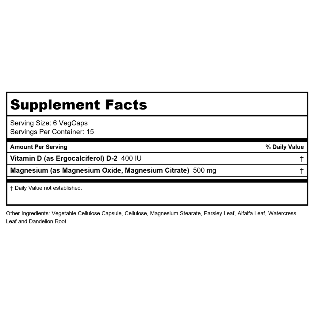 Solaray - Cal-Mag Citrate 2:1 Ratio with Vitamin D2-90 Vegetable Capsule(s)
