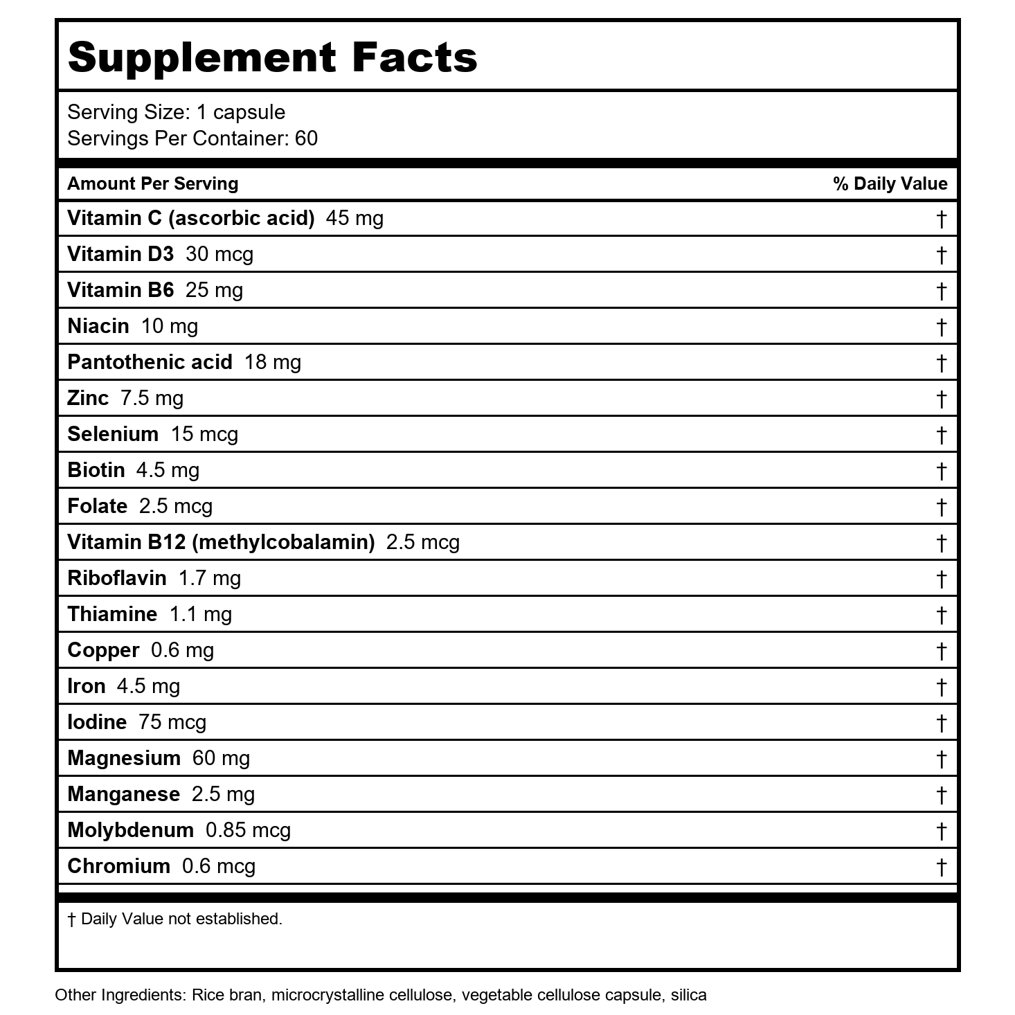 SOLARAY Liposomal Multivitamin for Men & Women, High Potency, Enhanced Absorption Vitamin C, Vitamin D, Biotin, Methyl B-12, Odor Neutral & Gentle Digestion, 30 Servings, 60 VegCaps