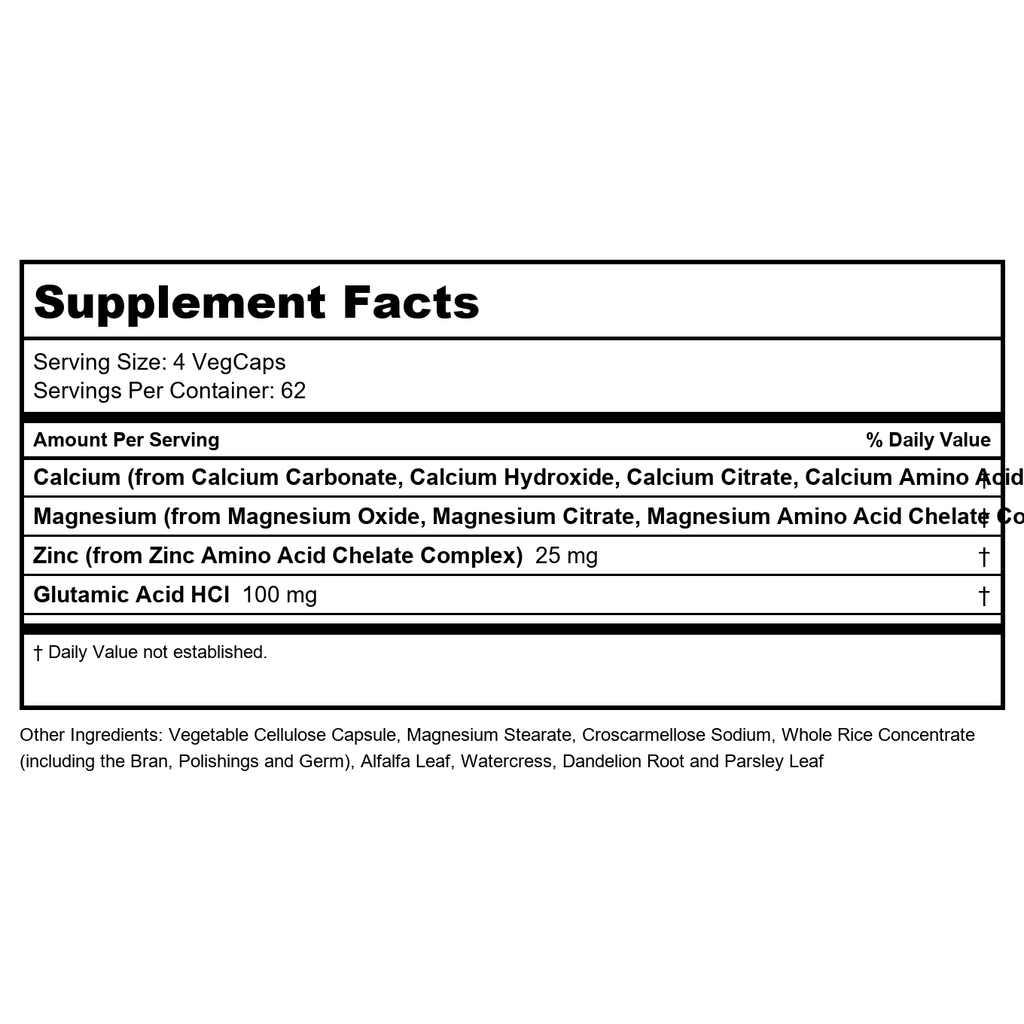Solaray - Calcium Magnesium Zinc - 250 Vegetarian Capsules  04561