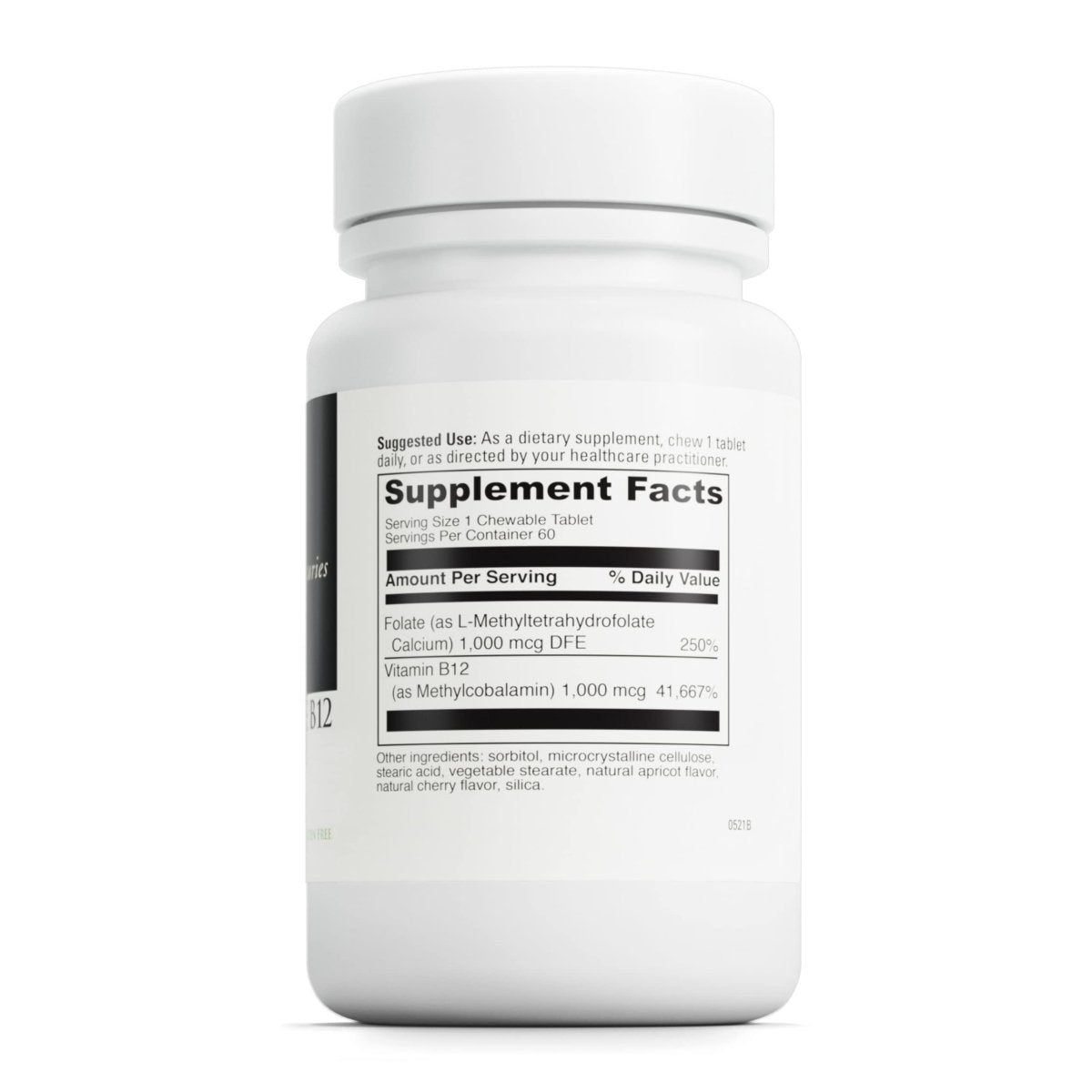 Davinci Active Folate B12 60 Chewable Tabs
