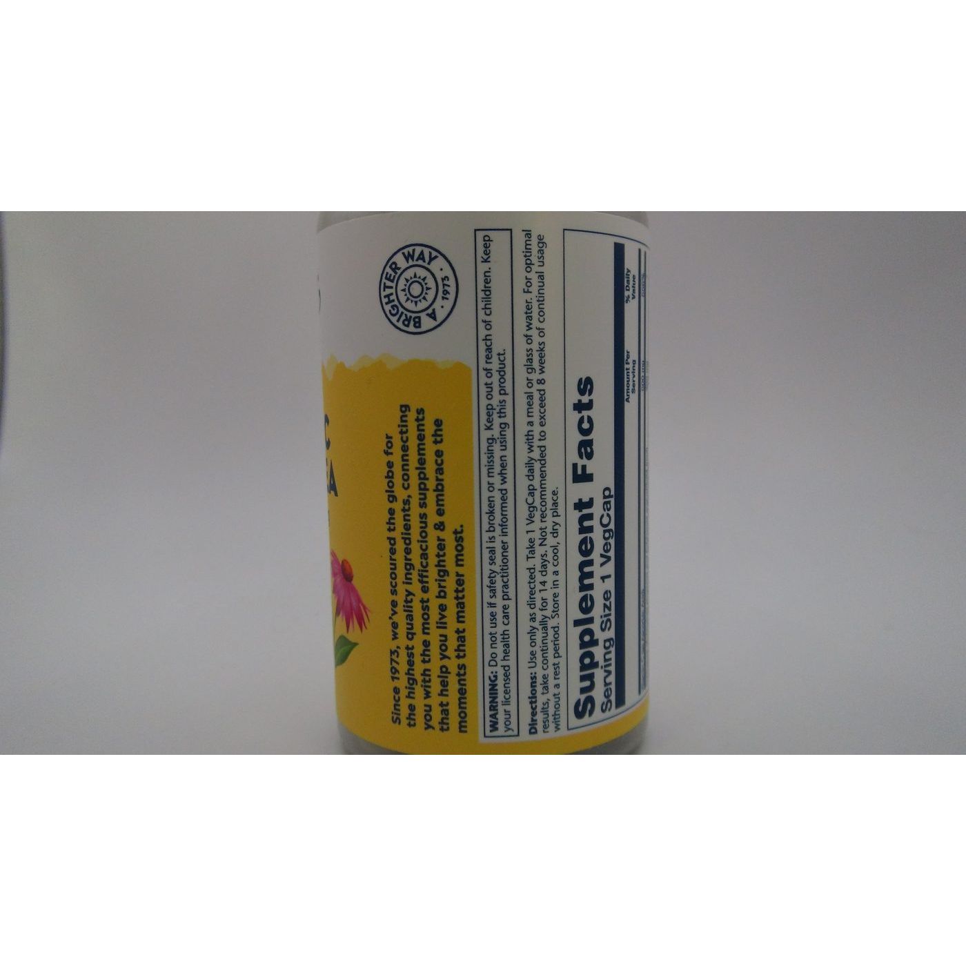 Solaray Vitamin C & Echinacea Root 500mg 60 Vcaps