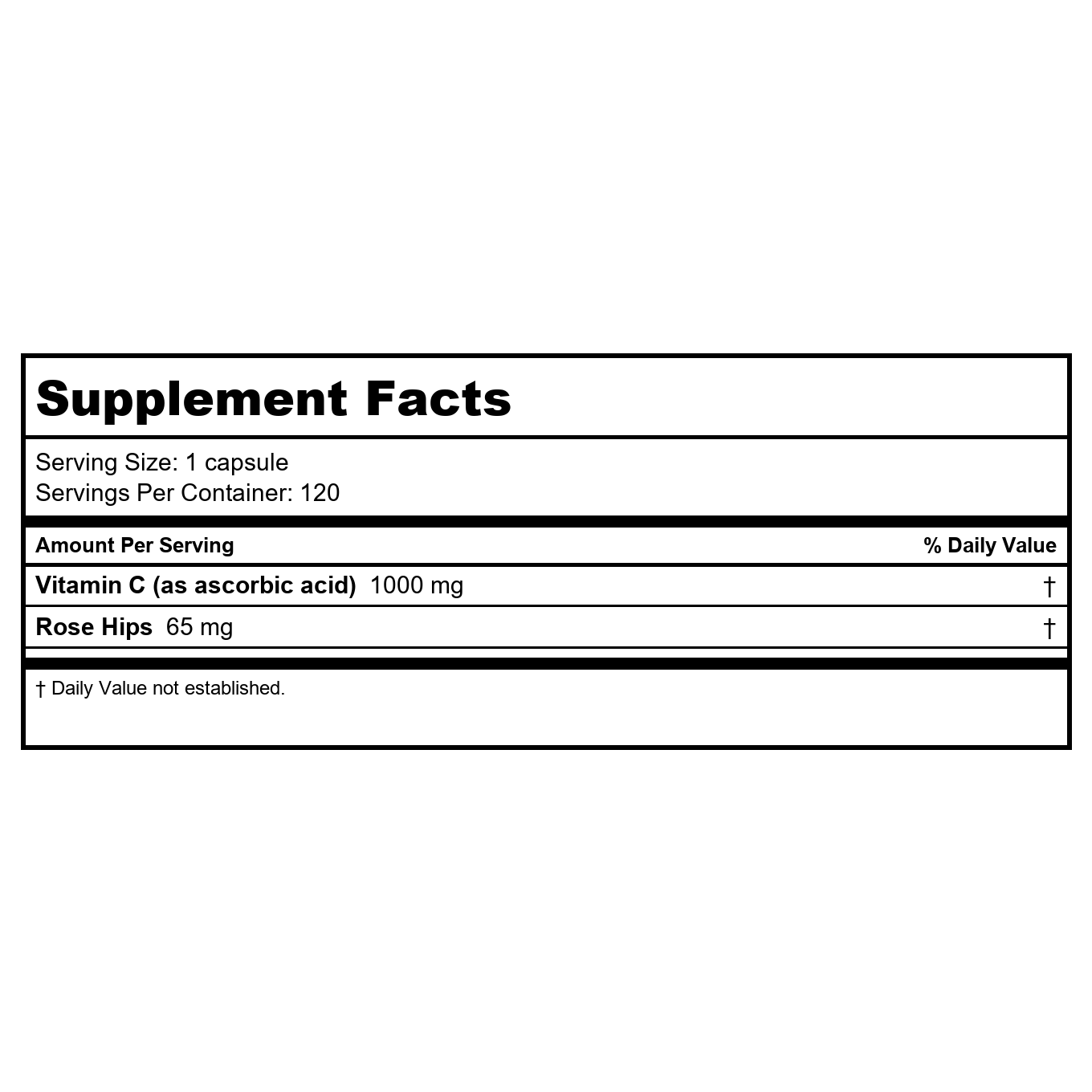 Solaray Vitamin C w/Rose Hips, Acerola & Bioflavonoids, 1000mg, Supports Immune Function & Healthier Skin, Hair, Nails Non-GMO, Vegan, 100 CT