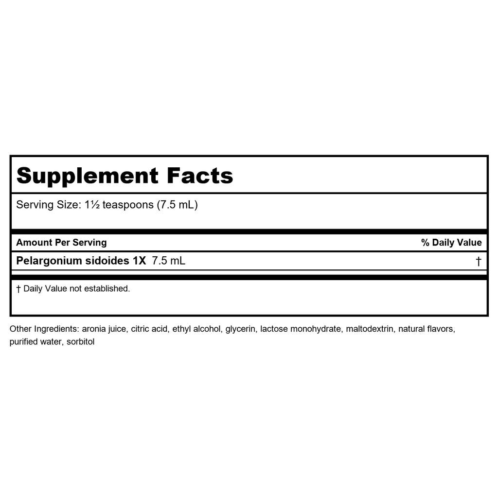 Nature's Way Umcka Cold+Flu Multi-Action Non-Drowsy Syrup, 99.95% Alcohol Free, 4 Oz, Berry Flavor