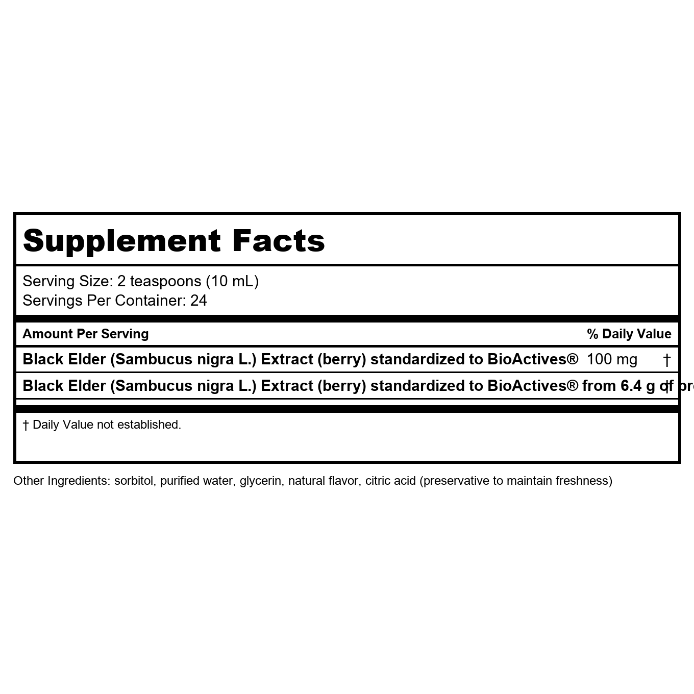 Nature's Way Sambucus Sugar-Free Elderberry Syrup, Traditional Immune Support*, 8 Fl Oz.