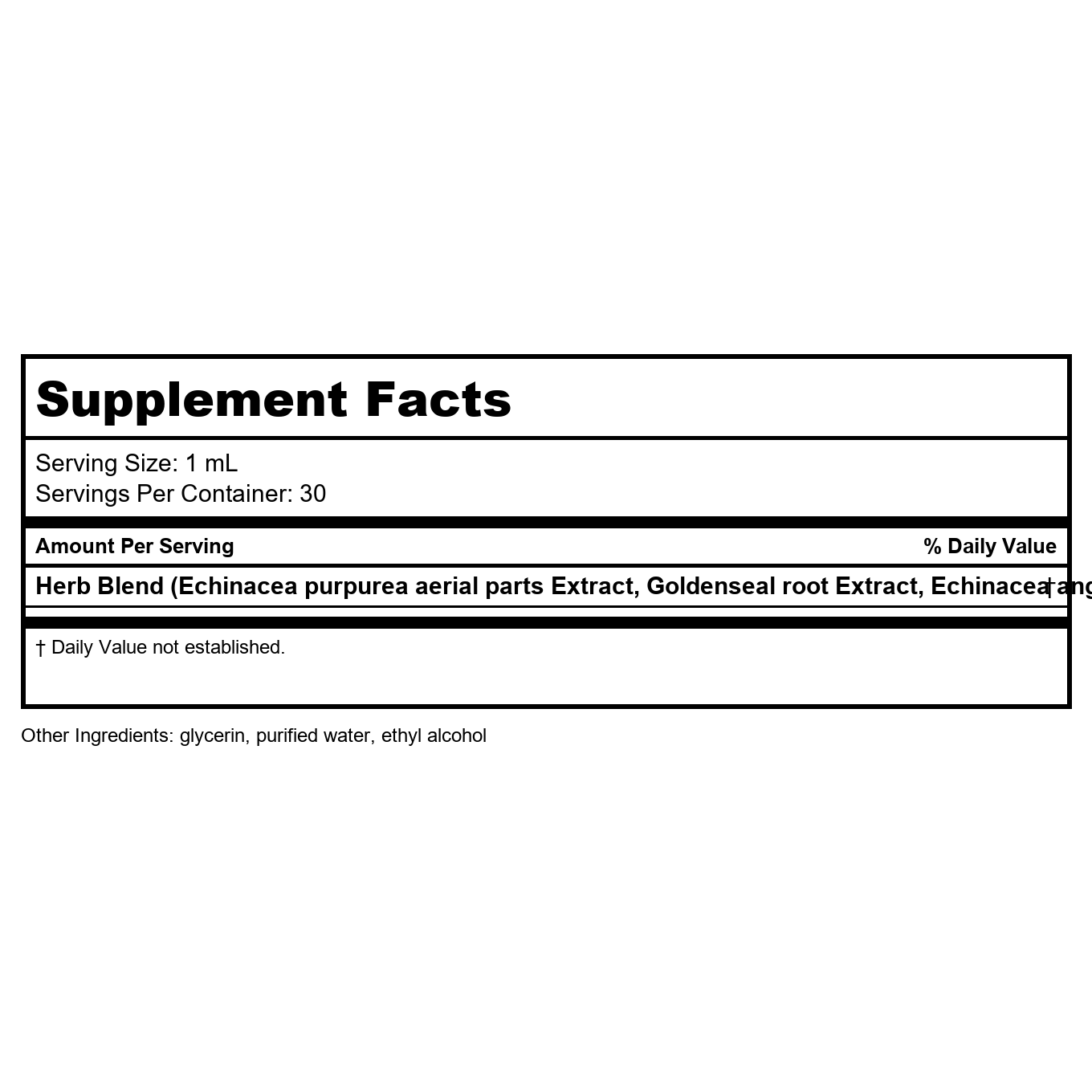 Nature's Way Premium Formula Echinacea-Goldenseal,Liquid, 250 mg per serving, 1.01 Oz.