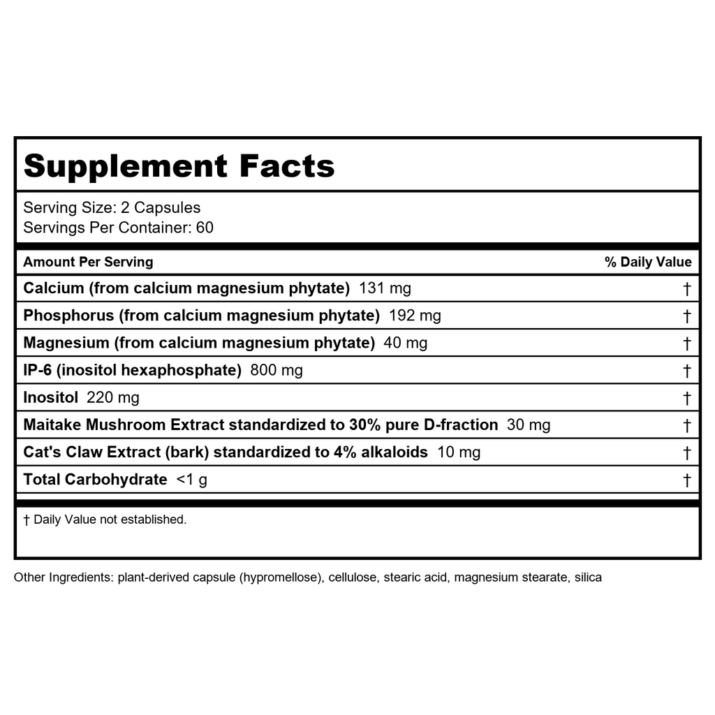 Nature's Way Cell Fort? MAX3 IP-6 & Inositol with Maitake & Cat's Claw, Immune Support and Natural Killer-Cell Activity*,120 Capsules