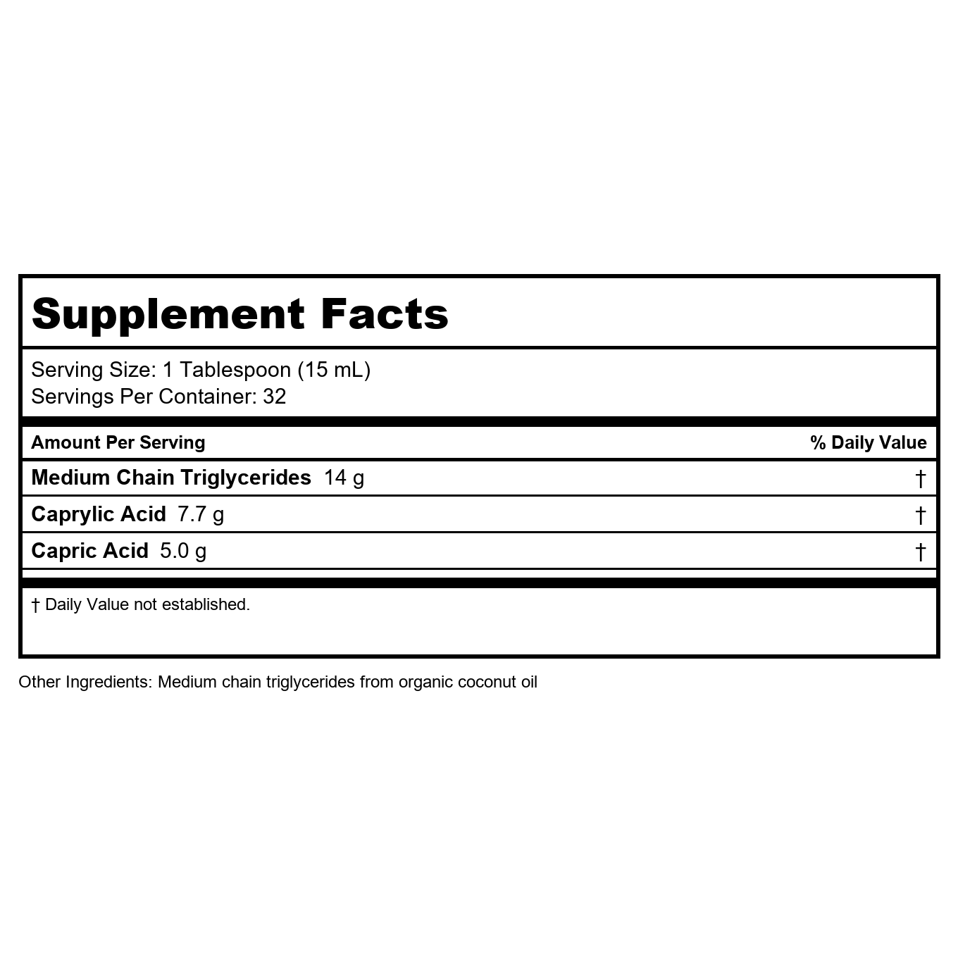 Nature's Way MCT Oil - Brain and Body Fuel from Coconuts* 16 oz
