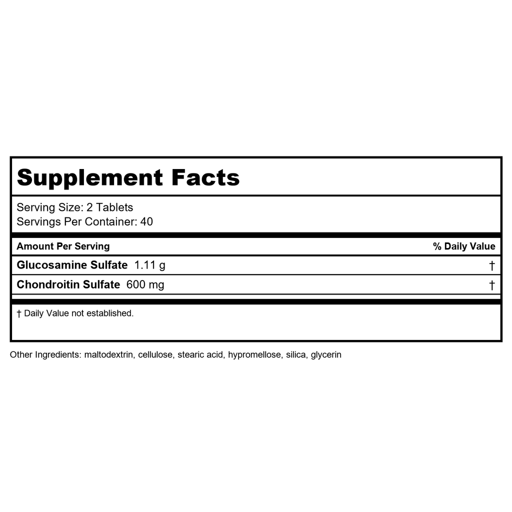 Nature's Way GS-500 & Chondroitin - Stabilized Glucosamine for Healthy Joint Cartilage - 60 Tablets